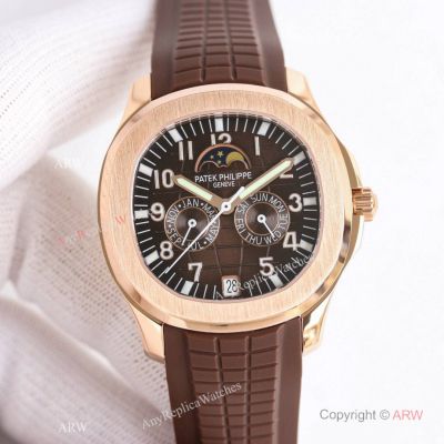 New! Swiss Grade 1 Patek Philippe Chocolate Aquanaut Luce Watch 9015 Movement